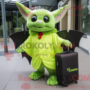 Postava maskota Lime Green...