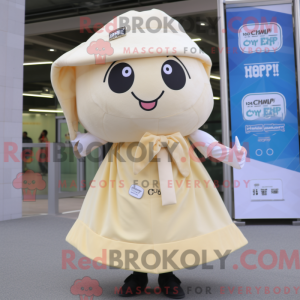 Cream Champagne maskot...