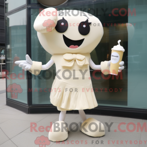Cream Champagne mascot...
