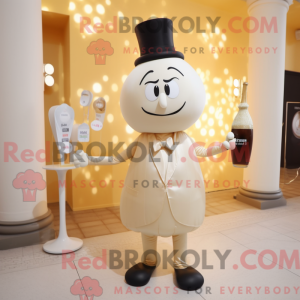 Cream Champagne maskot...