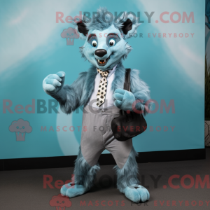 Sky Blue Hyene mask drakt...