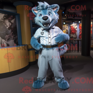 Sky Blue Hyene mask drakt...