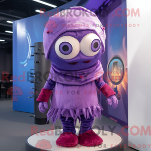Lilla Cyclops maskot...