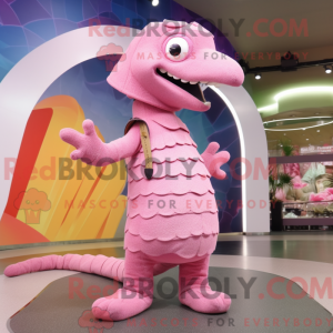 Pink Pangolin mascot...