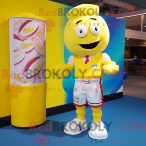 Yellow Candy Box maskot...