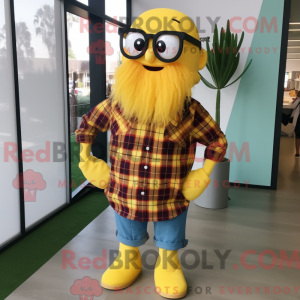 Gul spaghetti maskot...