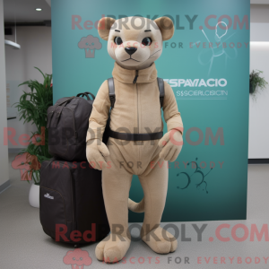 Máscara Bege Jaguarundi com...