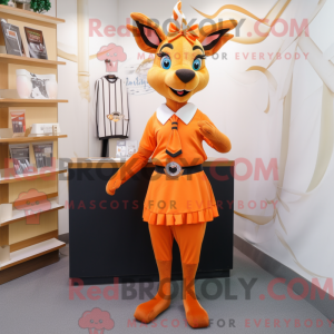 Orange Roe Deer maskot...