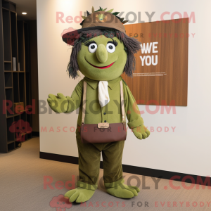 Olive Chief mascottekostuum...