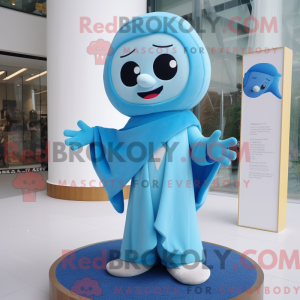 Sky Blue Hourglass mascot...