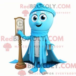 Sky Blue Hourglass maskot...