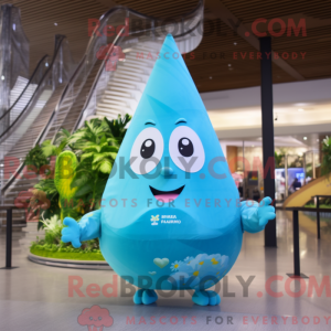 Cyan Pear-maskot drakt...