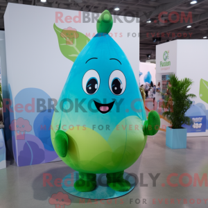 Cyan Pear máscara com...