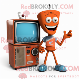 Rust TV-maskotdraktfigur...