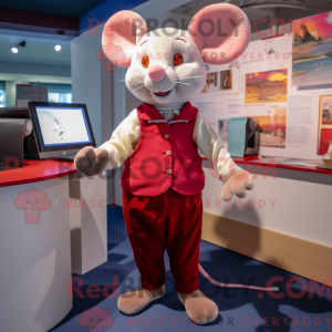 Rode Muis mascottekostuum...