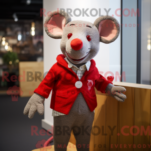 Maskottchenkostüm Rote Maus...