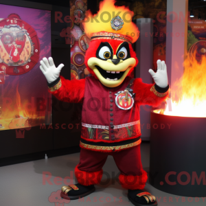 Red Fire Eater maskot...