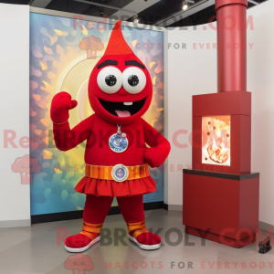 Red Fire Eater mascotte...
