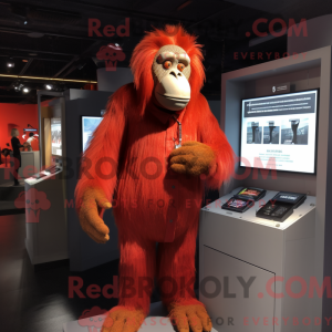 Red Orangutan mascot...