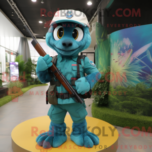 Teal Sniper mascotte...