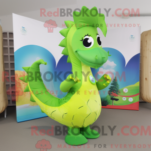 Postava maskota Lime Green...
