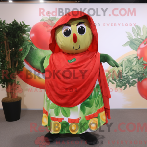 Olive Tomato mascot costume...