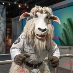 Silver Boer Goat mascot...