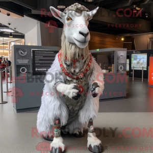 Silver Boer Goat mascot...