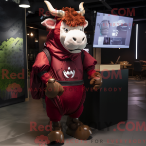 Postava maskota Maroon Zebu...