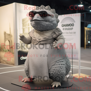 Grå Glyptodon maskot...