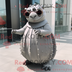 Grå Glyptodon maskot...