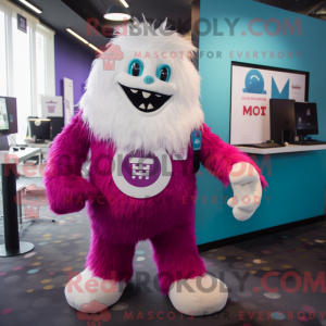 Costume de mascotte Magenta...