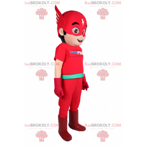 Mascota de superhéroe - Flash - Redbrokoly.com