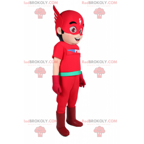 Mascotte de super héros - Flash - Redbrokoly.com