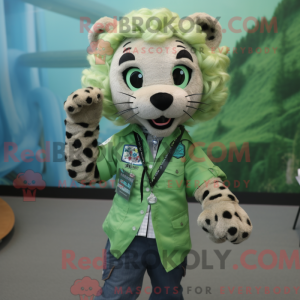 Green Cheetah mascot...