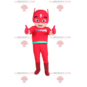 Mascota de superhéroe - Flash - Redbrokoly.com