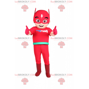 Mascota de superhéroe - Flash - Redbrokoly.com