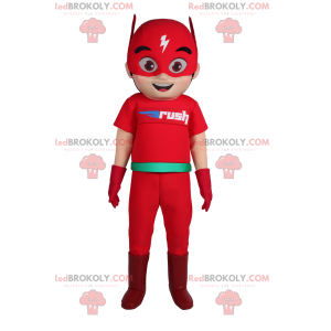 Mascotte de super héros - Flash - Redbrokoly.com