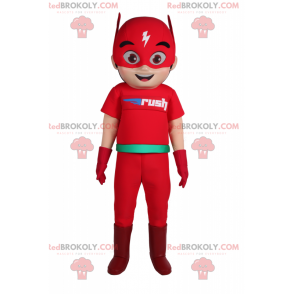 Mascota de superhéroe - Flash - Redbrokoly.com