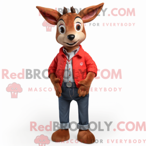 Máscara de Red Roe Deer com...