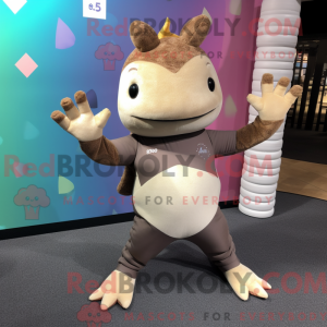 Brun Axolotls máscara de...