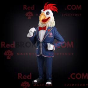 Fantasia de mascote de galos com blazer e lenços de bolso - Galos mascotes - REBROKO_296066 - RedBrokoly.com