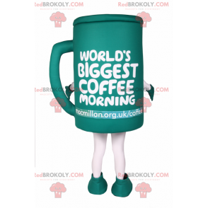 Mascote da xícara de café - Redbrokoly.com