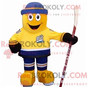 Złoty kij hokejowy maskot...