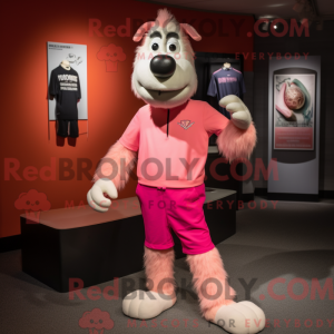 Pink Shepard S Pie mascot...