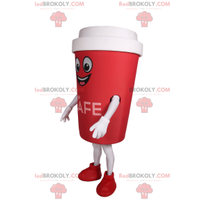 Mascote da taça para viagem - Redbrokoly.com