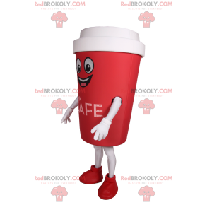 Mascotte della tazza da asporto - Redbrokoly.com