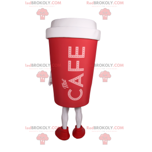 Mascotte de tasse a emporter - Redbrokoly.com