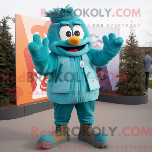 Teal Goulash Maskottchen...