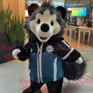 Black Badger maskot kostume...